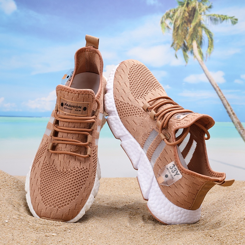 Men Dropshipping Casual Sneakers Striped Breathable Running Comfortable Jogging Shoes Tenis Mascuo Footwear Male e463