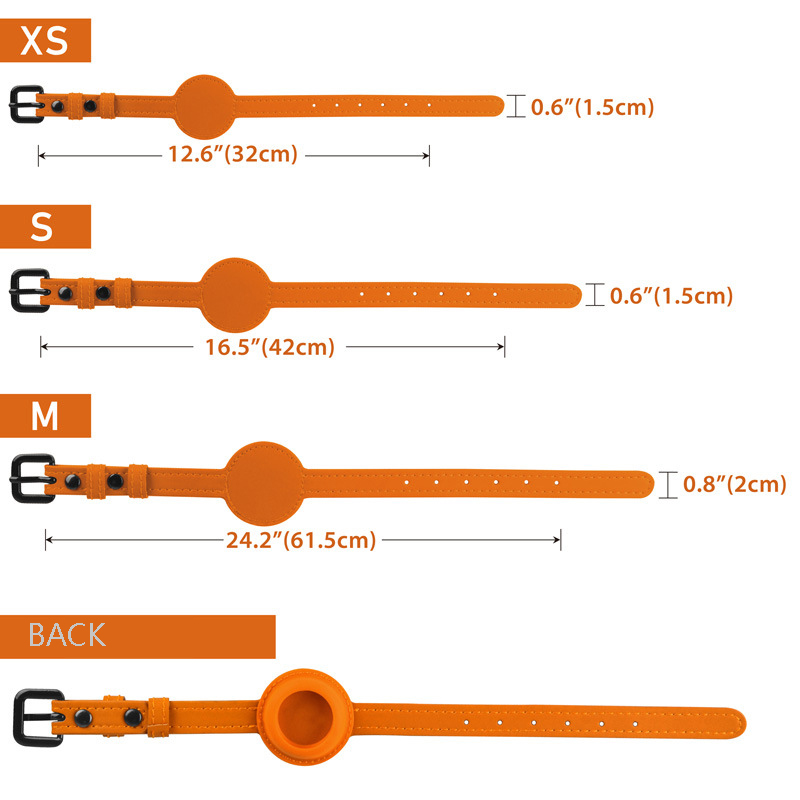 Airtag Positioning Pet Collar Leather Adjustable Anti-lost Positioning Cat Collars Durable Small and Medium-sized Dogs and Cats