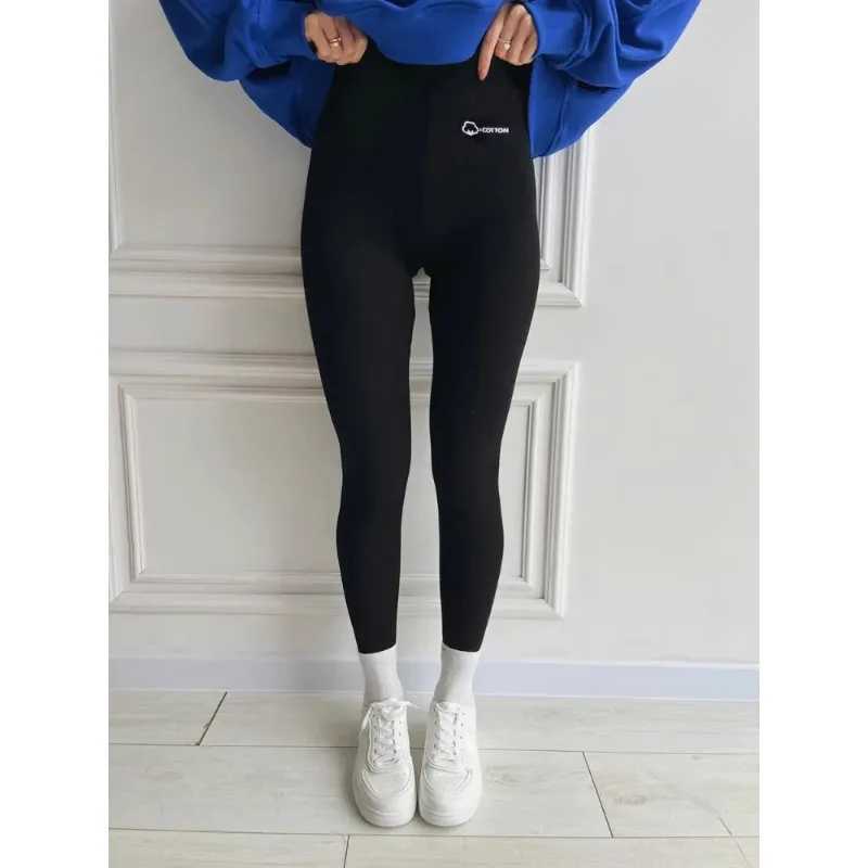 Women Leggings Winter Lamb Cashmere Warm Leggings with Fleece Slim Cotton Velvet Thermal High Waist Butt Lift Elastic TightsX240914