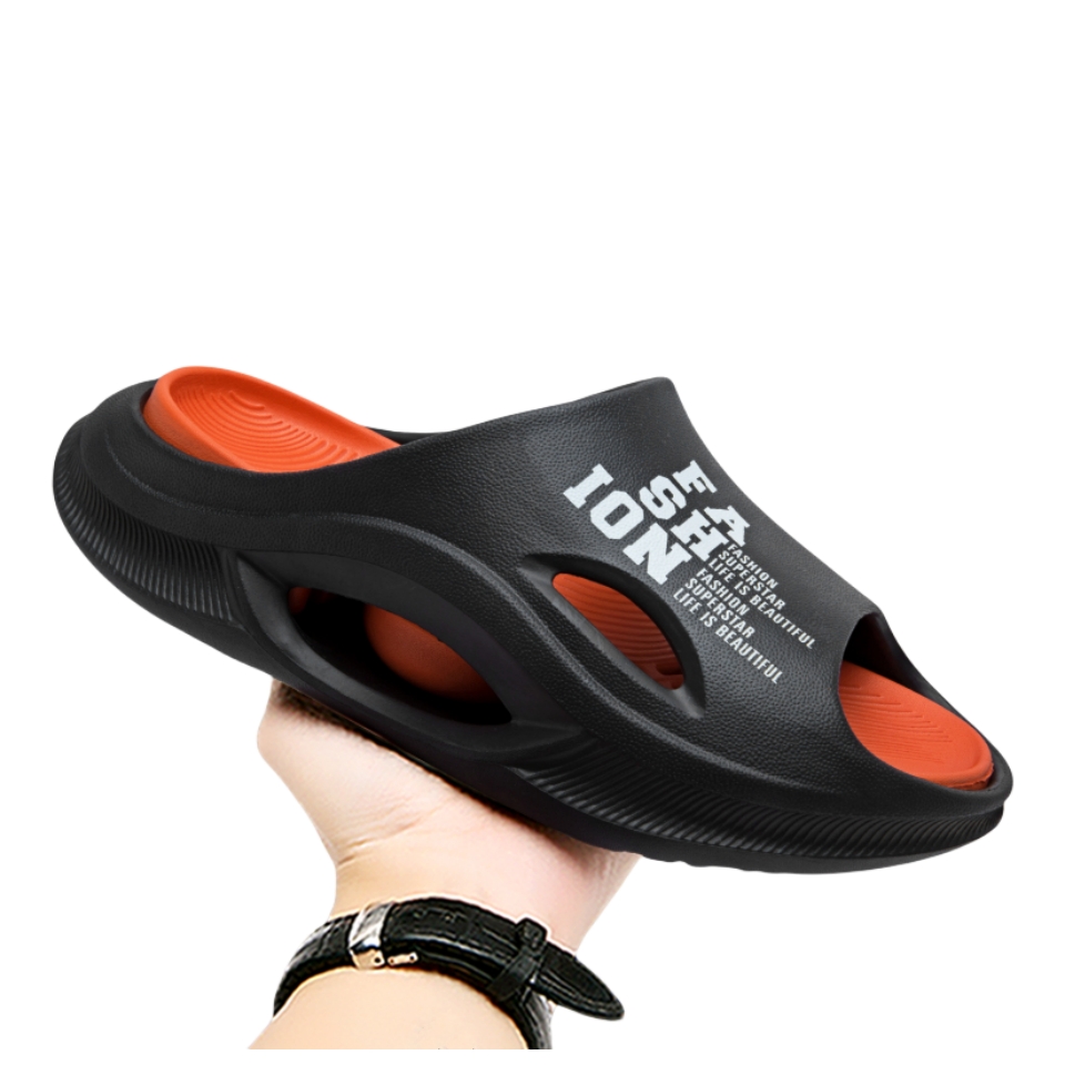 New Men's Slippers Indoor Outdoor Sandals Beach Comfortable Soft Slides 2024 Men Casual Shoes Flip-flops Home Slippers Sandals