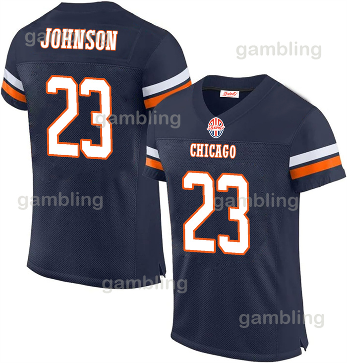 2024 Custom Football 18 Williams Rome Odunze DJ Moore Jaquan Brisker Darnell Wright Cole Kmet Devin Hester Walter Payton Montez American Game Jersey