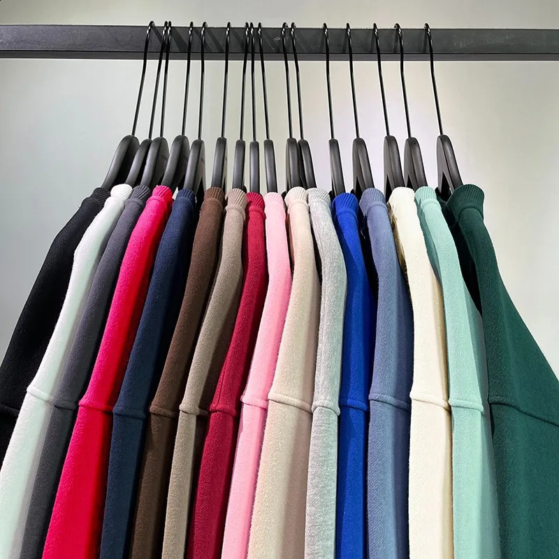 NXXTRESS High Quality Healthy Cotton Solid Color O Neck Off Shoulder Sweater for Men and Women Oversize Loose Sweatshirt 240911