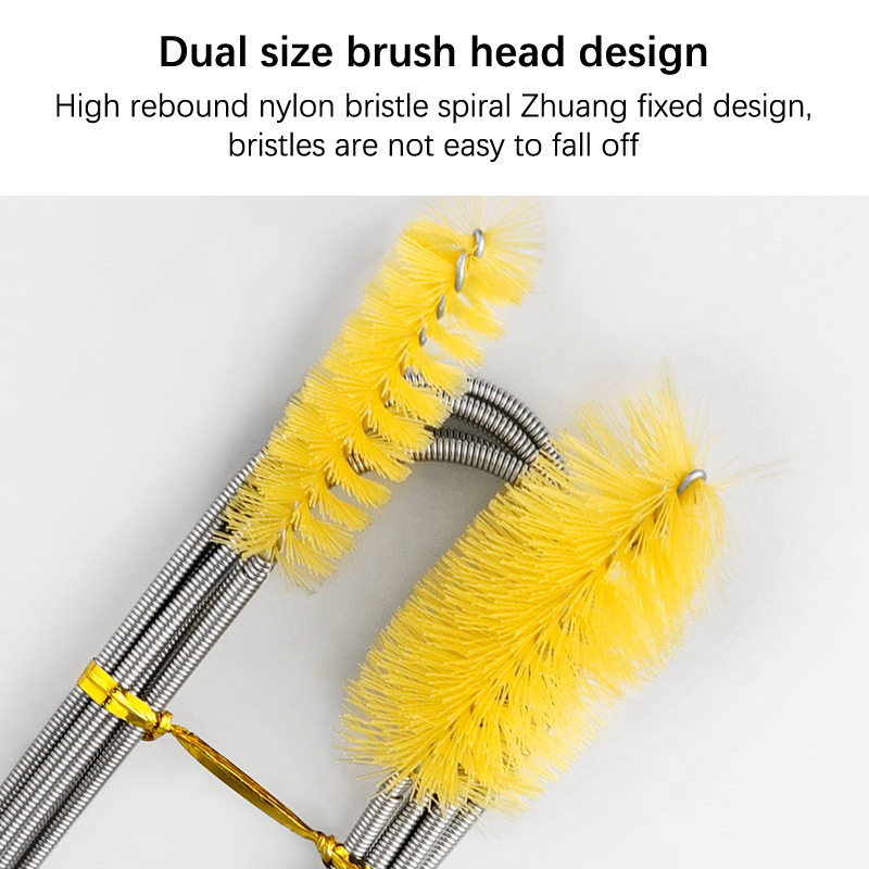 1PC 90/155/200cm Pipe Cleaning Brush Flexible Double Ended Hose Brush Pipe Clean Tool Aquarium Fish Tank Water Pump Accessories