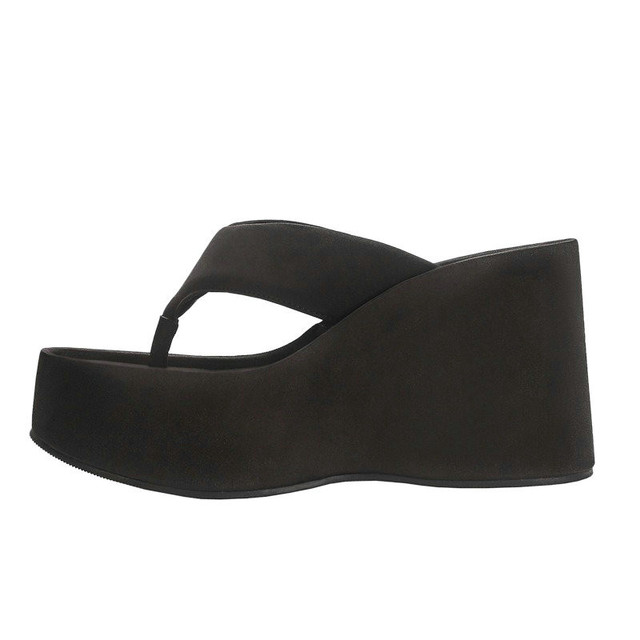 Summer Women Muffin Flip-ps Lady Wedge Heels Outside wear increase Heel Slipper f387 159