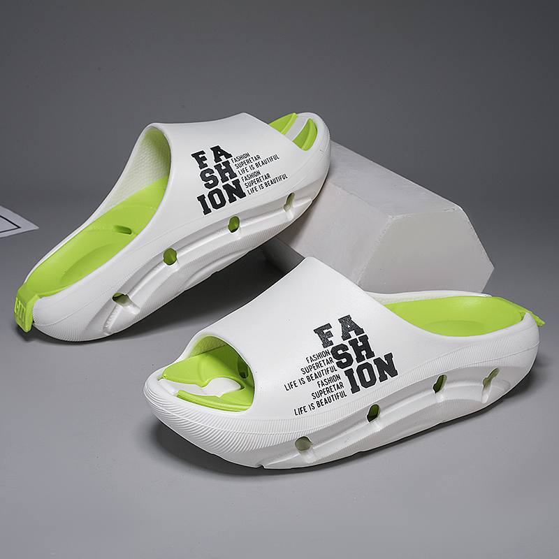 Fashion Men's Slippers Indoor Outdoor Sandals Beach Soft Thick Sole Slides Casual Shoes Men Women Flip-flops Home Slippers 36-45