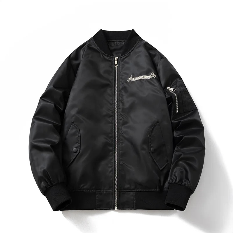 Bomber jacket mens tiger dragon embroidered womens phoenix retro pilot baseball original ner windproof fashion 240904