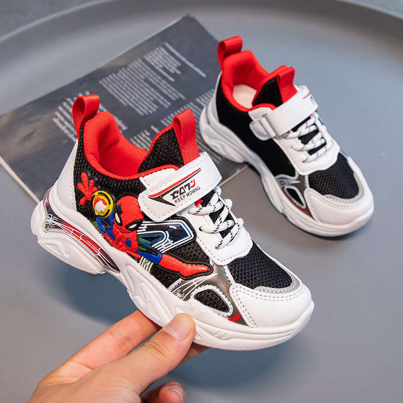 Boys' Sports Cartoon School Children's Mesh Breathable Running White Fashion Cool Shoes Sneaker Size 21-38