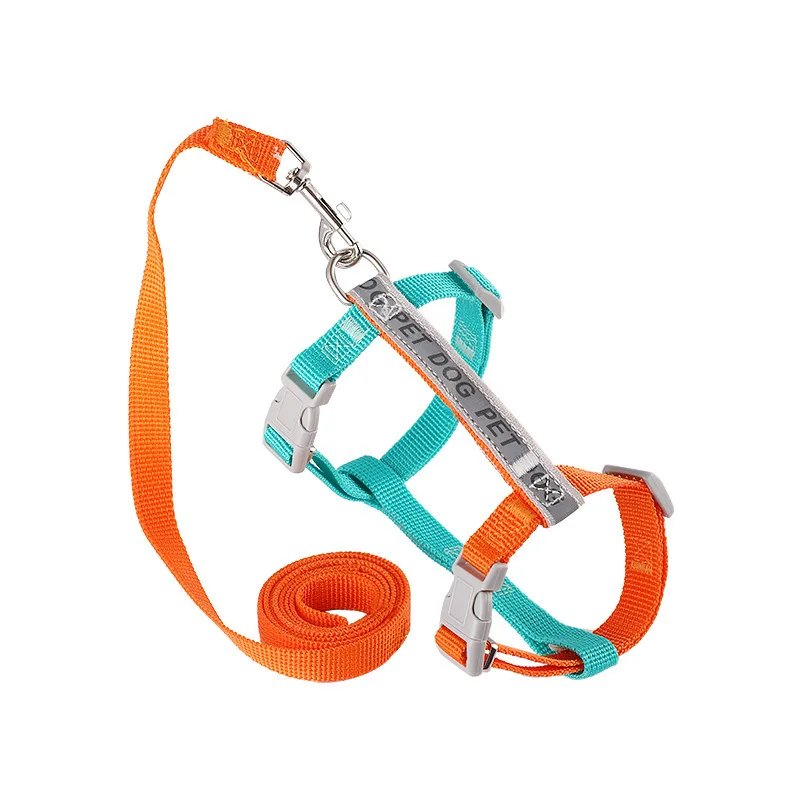 Small Dog Harness & Leash Set,No Pull Dog Harness Step-in Adjustable Reflective,Pet Harness for Puppy Training Outdoor Walking