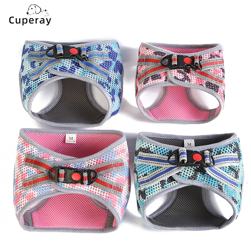 Camouflage Chest Strap Thickened Mesh Breathable Dog Leash Teddy Anti-breakaway Reflective Chest Strap Suit for Dog Pet Supplies