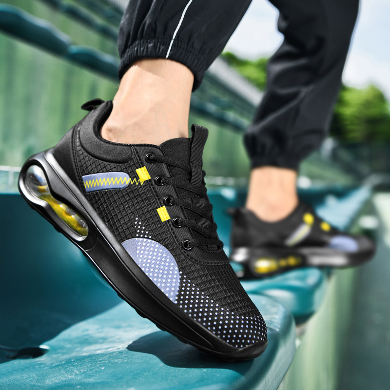 Lightweight Air Cushion Sneakers for Men Soft Comfortable Sole Mesh Breathable Summer Casual Shoes Couples Big Size 36-46