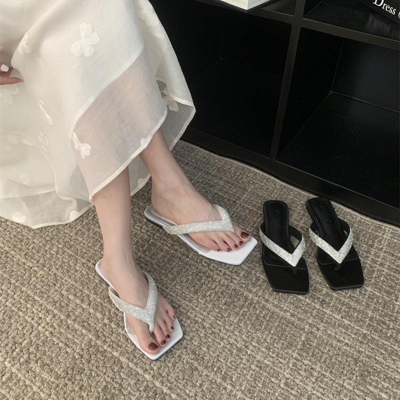 Shoes Heels Low Rome PU New Fabric Rubber Hoof 9f18