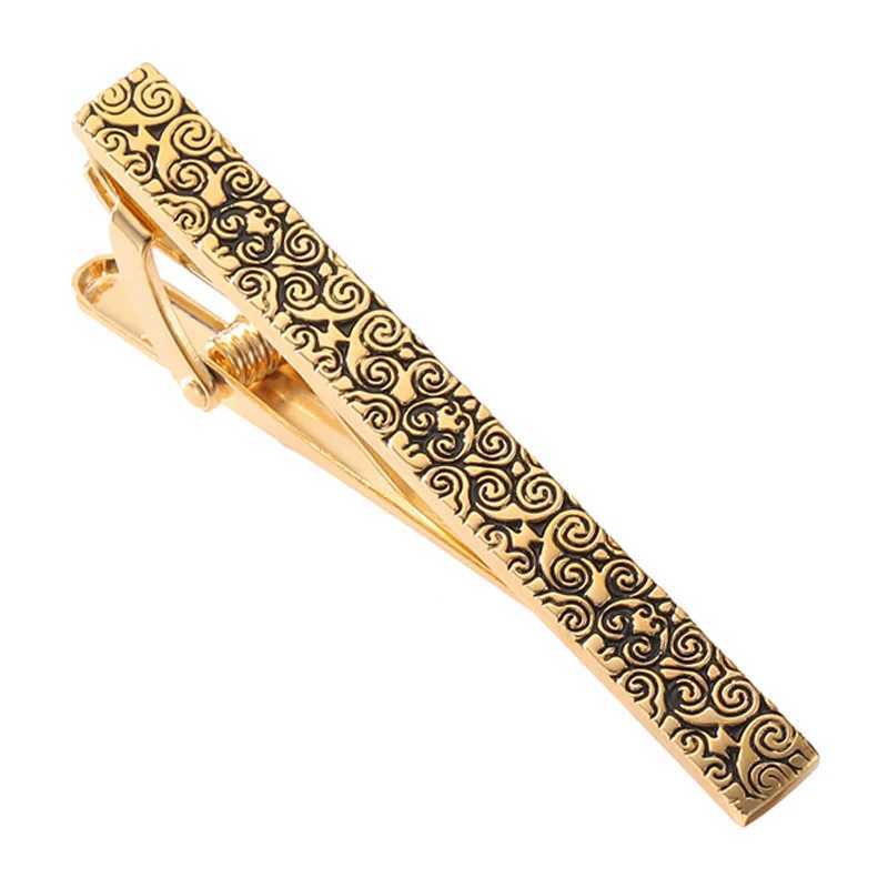 Classic mens and womens tie clip high-quality metal black blue Lucky Clover clip business suit shirt accessories jewelry giftsX240914