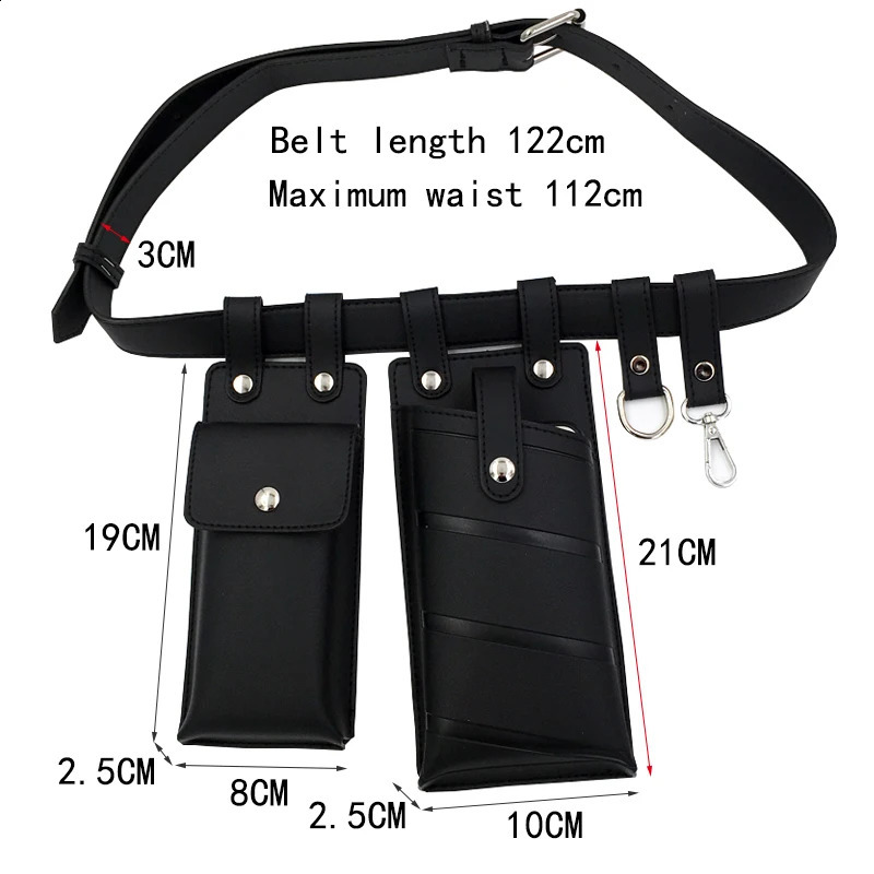 2 PCS Hip Hop Women Belt Bag Streetwear Funny Pack PU Leather Crossbody Tactical Chest Bags Mobile Phone Waist Bag Female Purse 240913