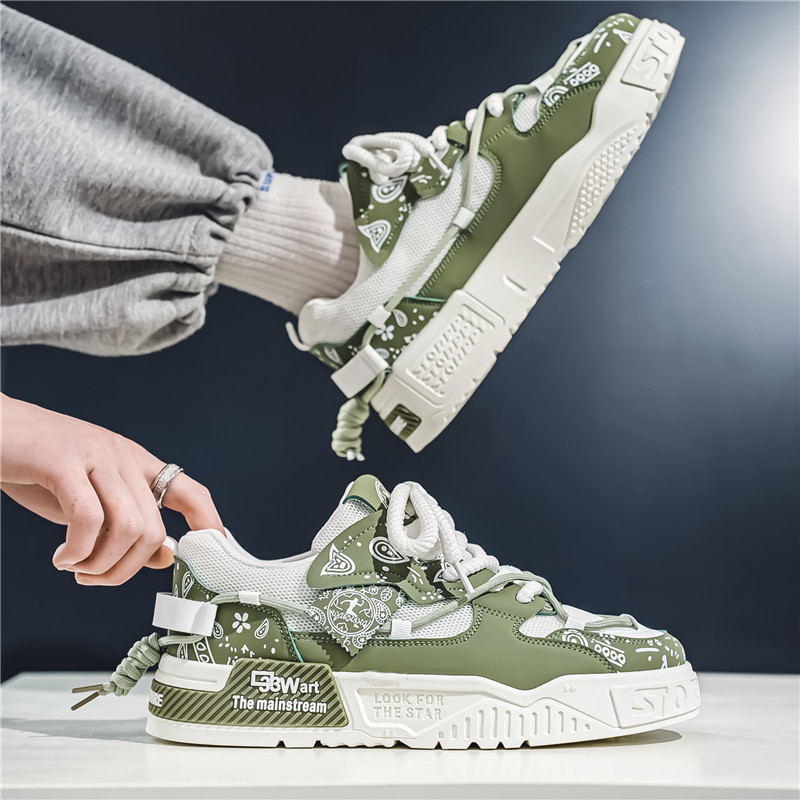 Mens INS Running Breathable Skateboard Shoes Chunky Comfortable Casual Sneakers Men Tenis Mascuo Footwear Male 3d64