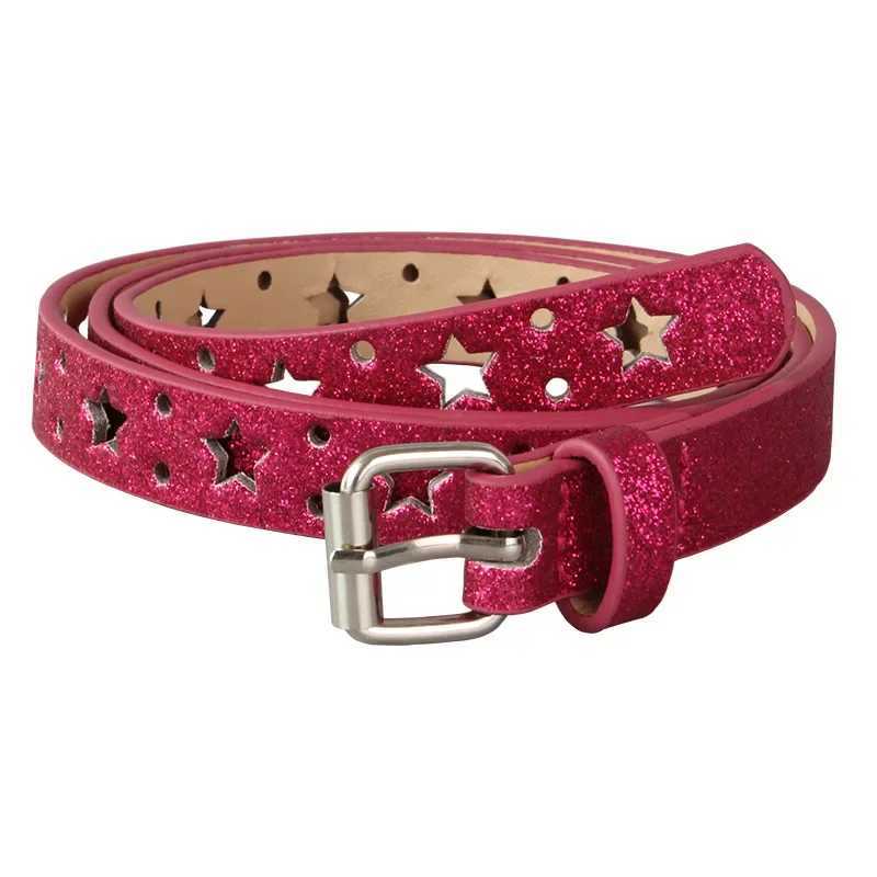 Punk Pink Color Waist Belts Women Jeans Buckle Adjustable Multicolor Waistband Heart Studded Belt Korean Fashion Y2k AccessoriesX240914