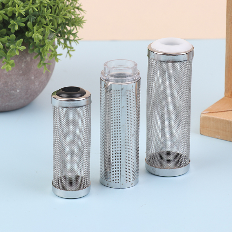 12/16MM Aquarium Stainless Steel Inlet Filter Fish Tank Water Changing Protect Fish & Shrimp Screen Cover Filtration Accessories