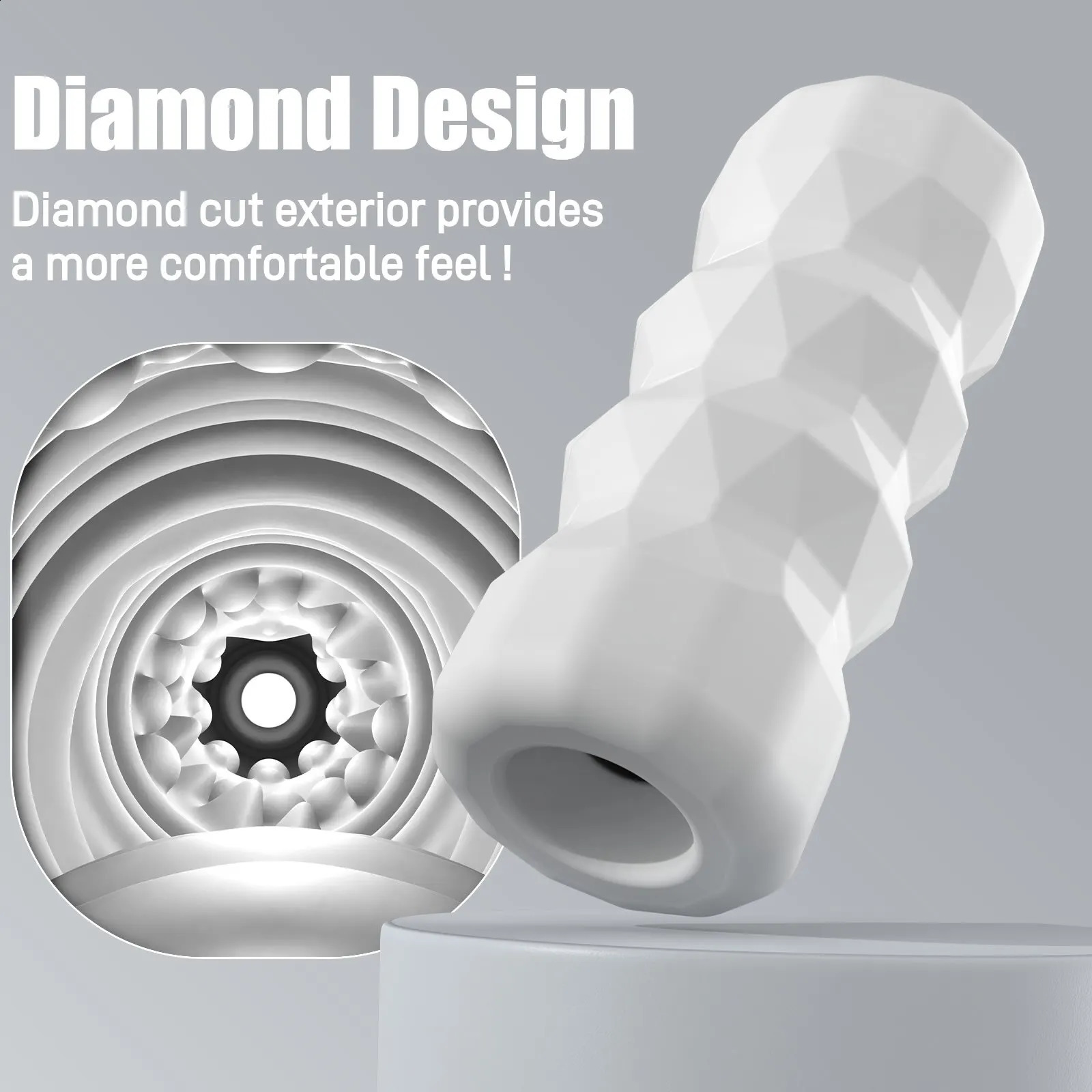 Male Masturbator Cup 3D Realistic Sleeve Stroker Textured Blowjob Reusable Soft Stretchy Adult Men Sex Toys 240711