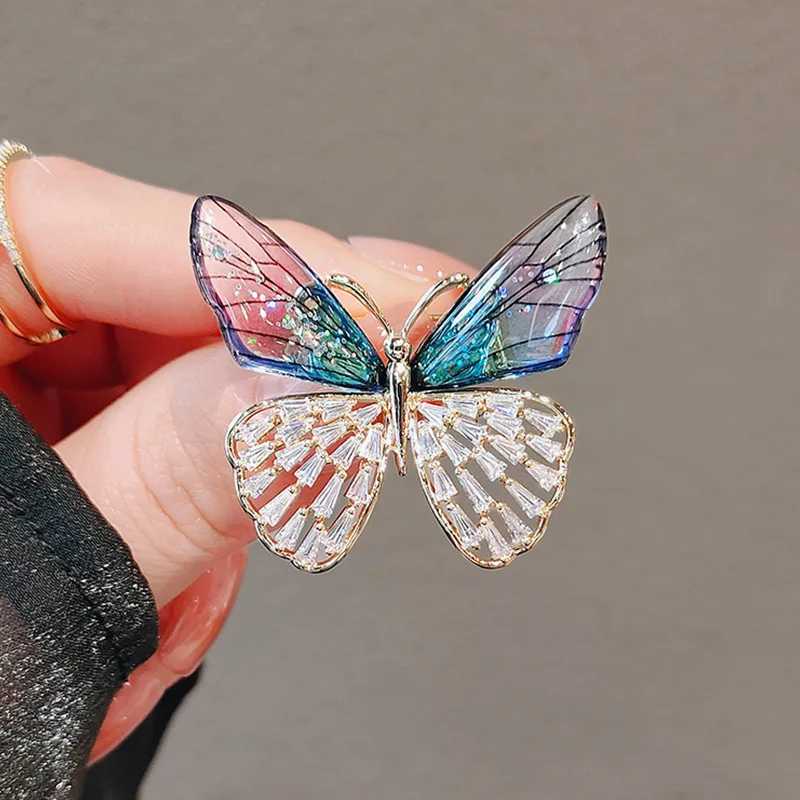 Trendy Faery Elf Butterfly Dragonfly Acrylic Brooches For Women Girls Multicolour Plastic Insect Birthday Party Daily JewelryX240914