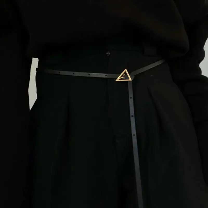 Genuine leather waist belt for womens decoration suit with dress waist cinching 2024 new versatile small beltX240914