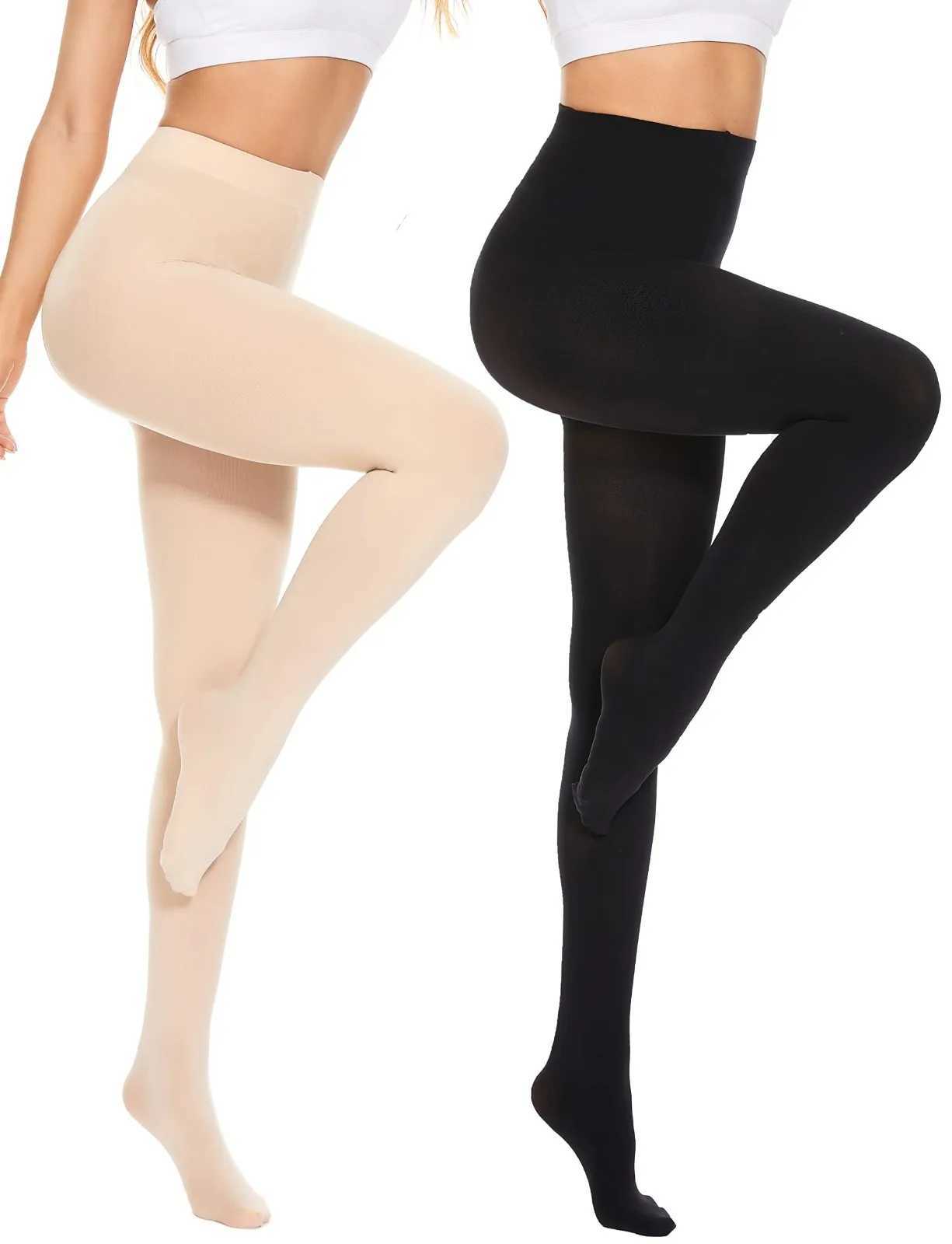 WomenS Solid Color High-Waist-Waist Leggings Winter Comfort Warm Tights Integrated Pantyhose Fashion Simple Casual PantsX240914