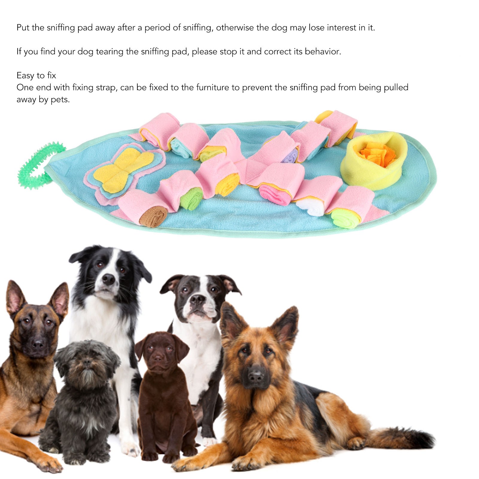 Dog Sniffing Mat Slow Feeding Interactive Dog Foraging Mat Pet Training Sniffing Feeding Pad For Small And Medium Dogs