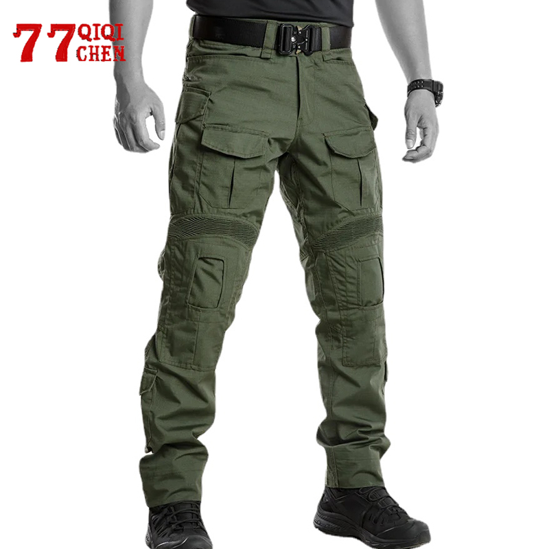 Mens G4 Combat Tactical Pants Multiple Pockets Resistant Casual Cargo Work Wear Male Waterproof Outdoor Hiking Trousers New