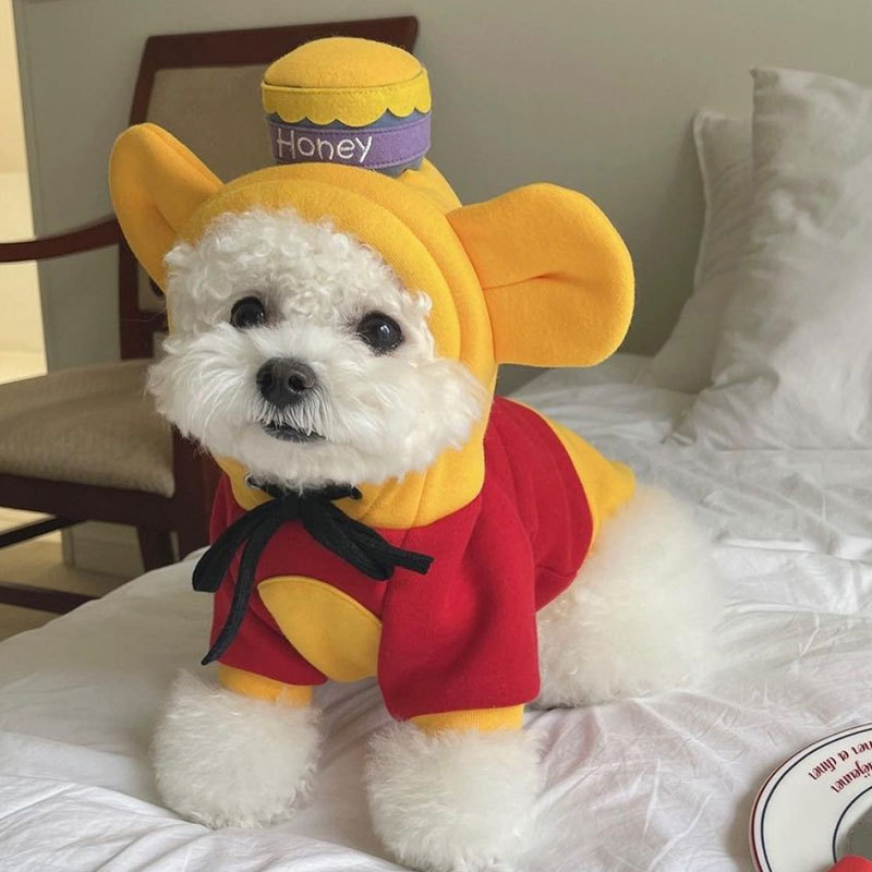 2022 Warm Cute Dog Outfit Clothes Hoodie for Small Medium Dogs Cats Chihuahua Bulldog Yorkies