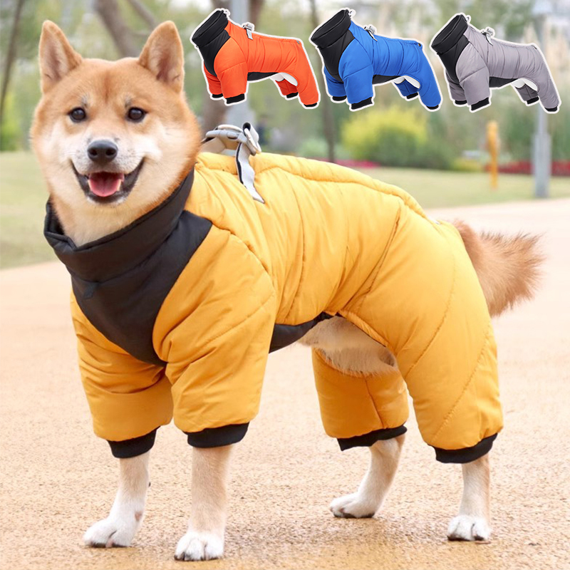 Warm Thicken Pet Dog Jacket Windproof Dog Winter Clothes for Medium Large Dogs Outdoor Puppy Clothes French Bulldog Pug Clothing