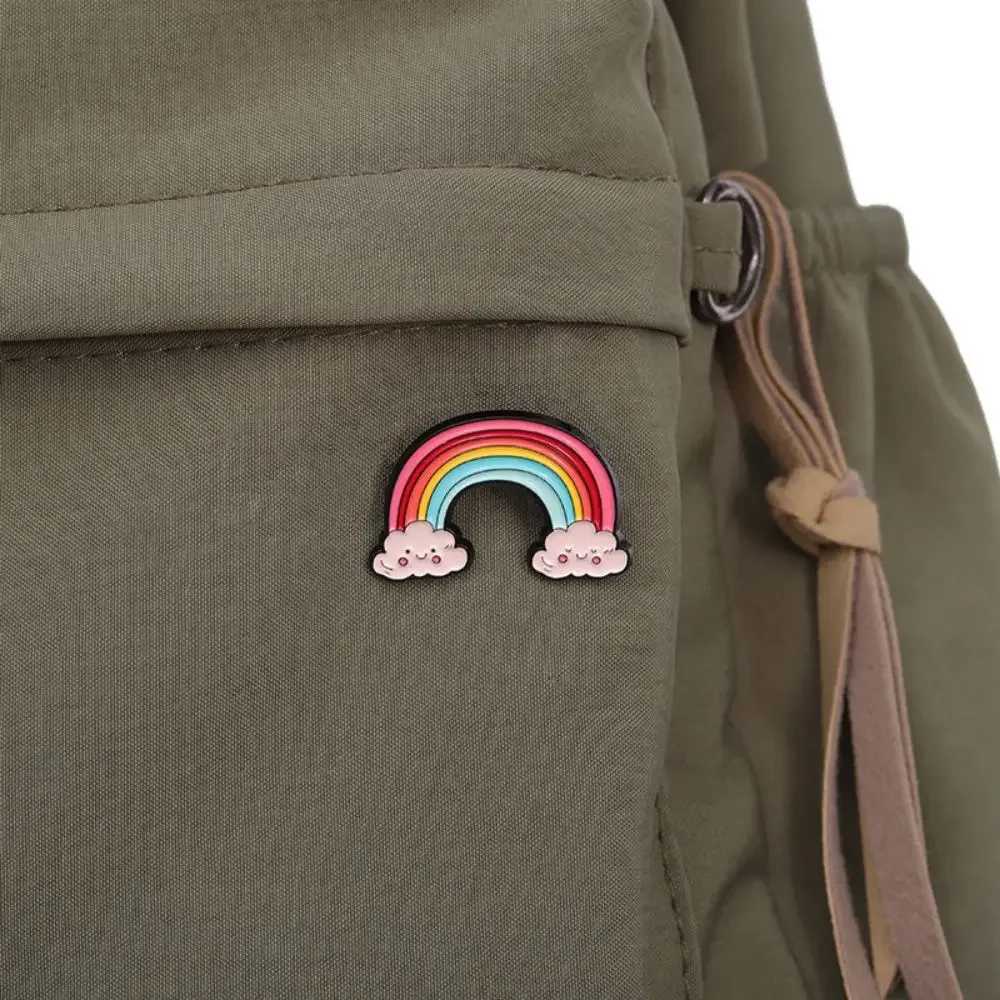 Sea Life Rainbow Brooch Shark Jellyfish Seahorse Clothing Accessories Collar Pin Metal Badge Bag Pins Badges Hair BroochesX240914