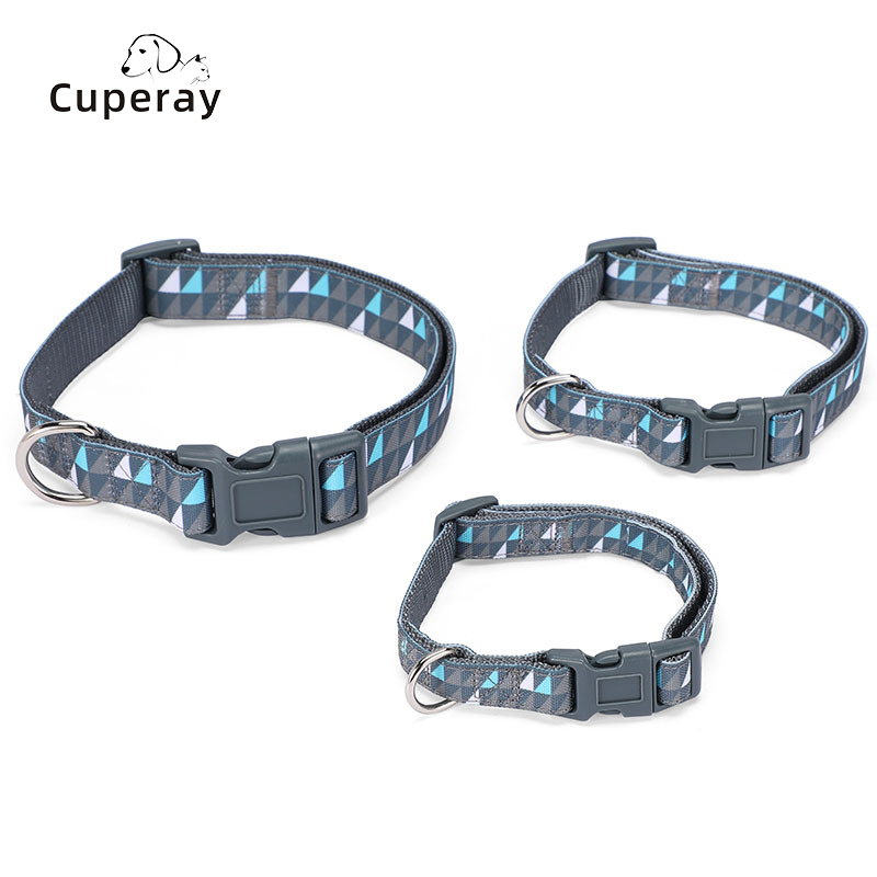Adjustable Dog Collar,for Small Medium Dogs,Nylon High-Density Polyester Pattern Collars Safety Buckle for Pet Walking Running