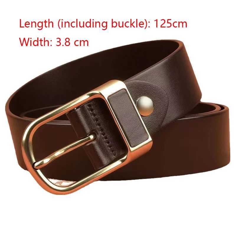 2024 New Design PU Leather For Male Fashion Mens High Quality Buckle Jeans Cowskin Casual Belts Business Cowboy WaistbandX240914