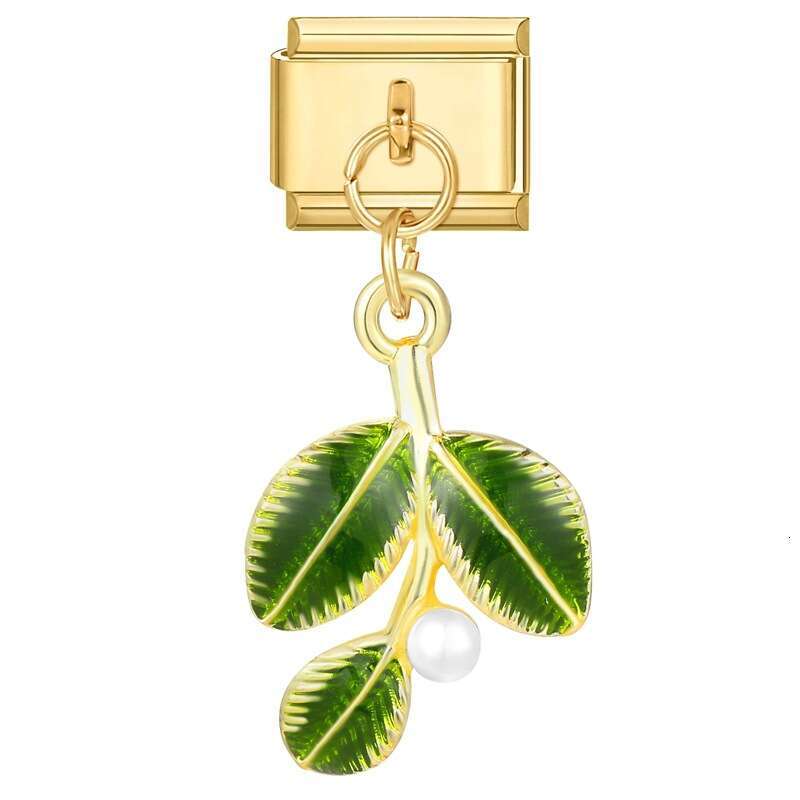 New Women's Gift Sun butterfly heart with gold Pendant Italian Charms Links Bangle Beads Fit 9mm Stainless Steel Bracelet Making DIY For Women Fa