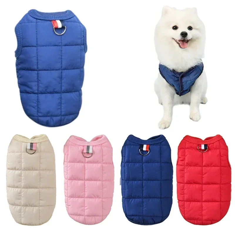 Puppy Dog Outfit Vest Winter Warm Pet Dog Coat Jacket Clothes for Small Dogs Windproof Padded Clothing Chihuahua Clothes Perros