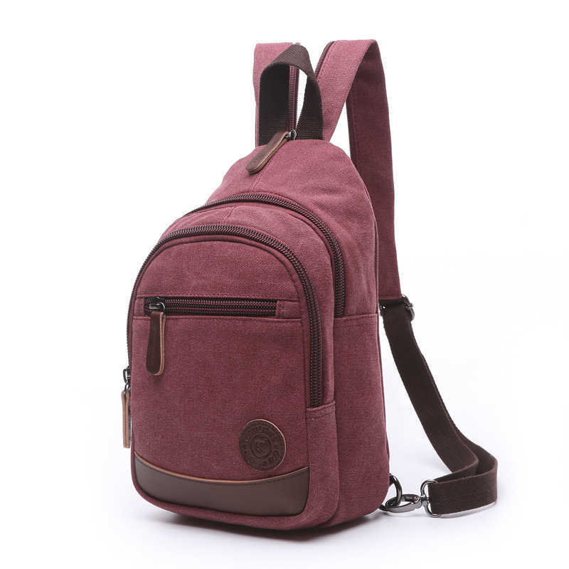 double shoulder canvas travel bag street fashion trend large capacity outdoor men's and women's oblique backpack 240915