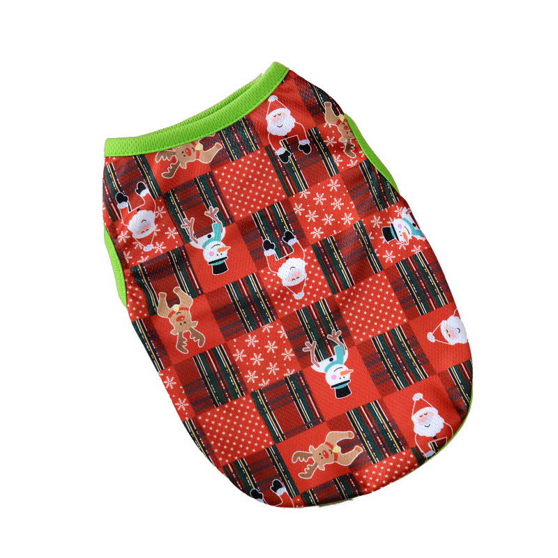 Christmas Dog Clothes Pet Clothing For Small Medium Dogs New Year Puppy Vest Shirt Christmas Chihuahua Poodle Clothes