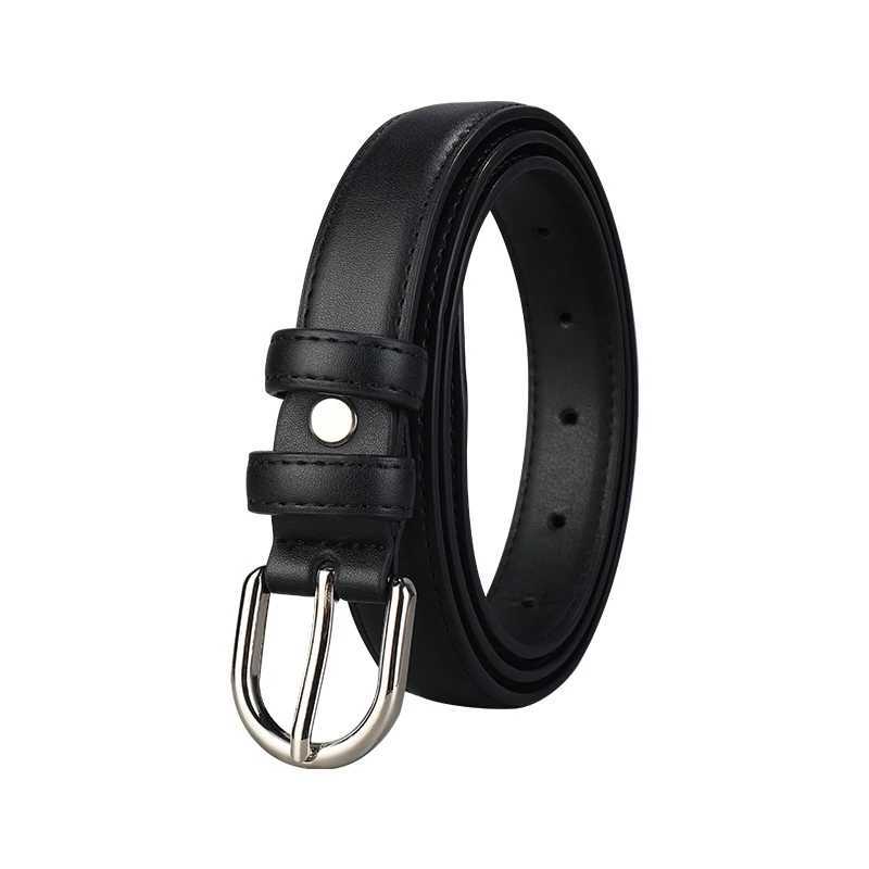 Belt Womens Casual Versatile Simple Thin Belt Korean Retro Needle Button Dress Belt Student BeltX240914