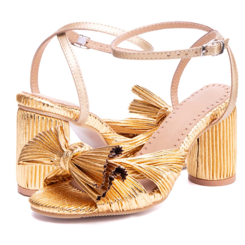For Summer Women's Sandals 2024 Pink New Gold Gladiator Flip ps High Heels Party Wedding Shoes Female Large Size 45 9b6b