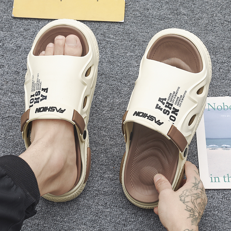 Men Slippers Outdoor Sandals Beach Comfortable Soft Indoor Slides Design Men Casual Shoes Flip-flops Home Slippers Size 34-47