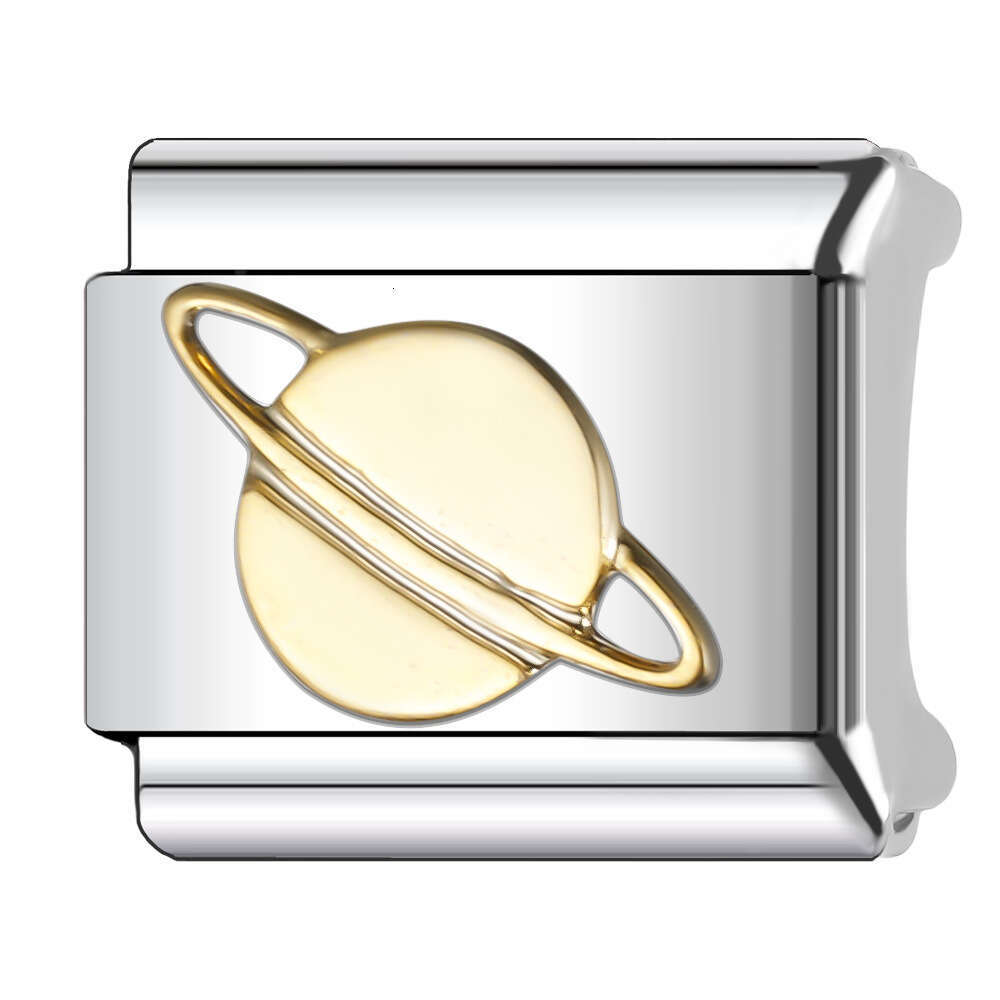 New Women's Gift Earth Angel crown Bead Italian Charms Links Bangle Beads Fit 9mm Stainless Steel Bracelet Making DIY For Women Fashion Jewelry