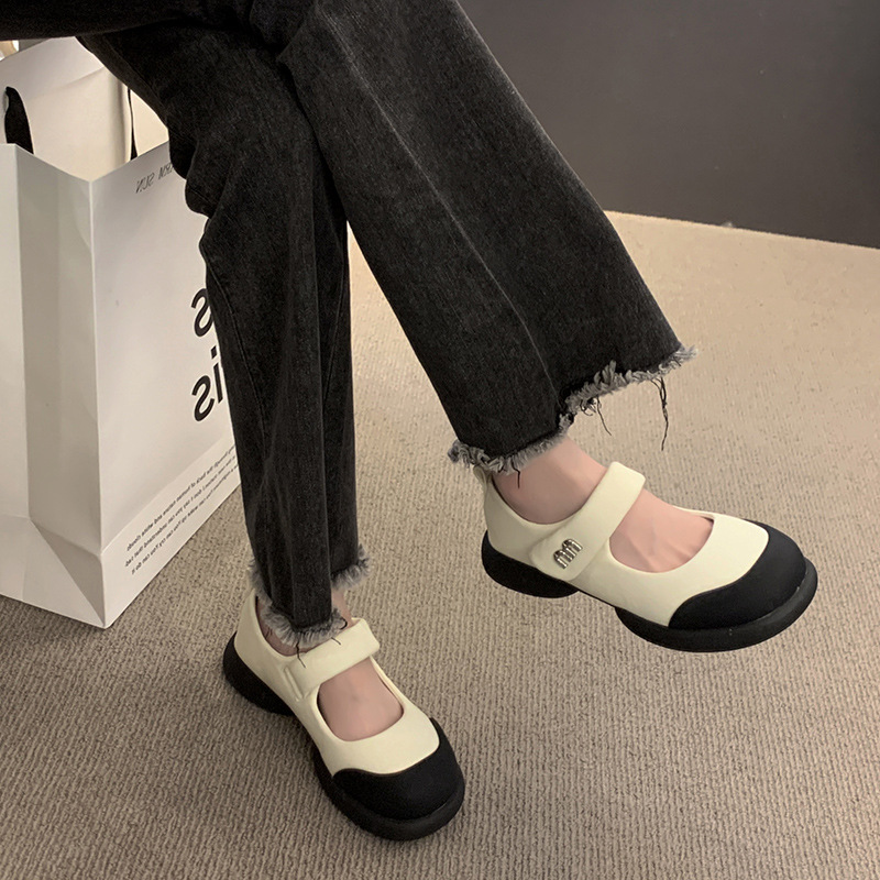 2023 Women Flat Shoes Fashion Round Toe Cute Ladies Casual Soft Mary Jane Shoes Outdoor Dress Flat Ballet Shoes Zapatillas Mujer