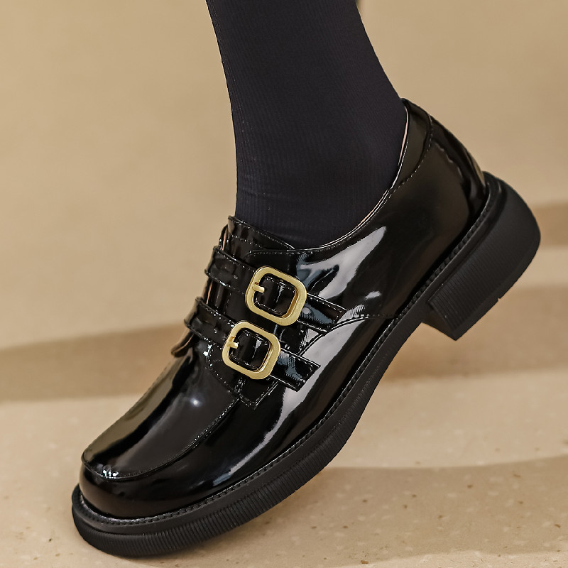 Woman Classic Black Beige New Low Heels Casual Comfortable Oxfords Shoes For Women Loafers Brand Footwear 2023 Spring 1c0e