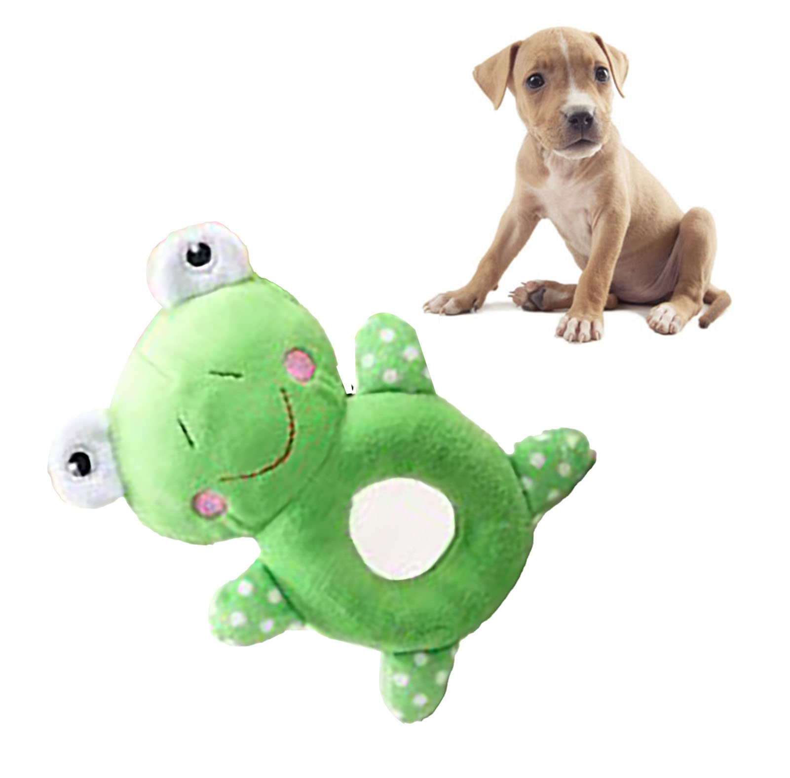 Cute Frog Shaped Plush Dog Toy, Bite Resistant, Teeth Grinding, Boredom, Anxiety Relief, Stuffed Dog, Puppy