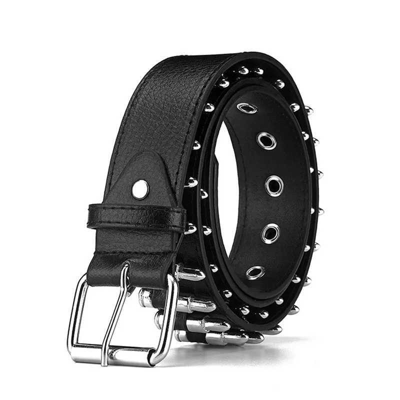Womens Belt Fashion Punk Wide Belts Camouflage Belt Camo Waistband Hollow Rivet Girdle Rock Wild Adjustable Young Mens BeltX240914