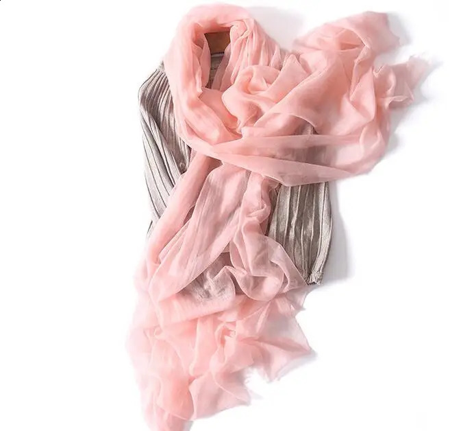 Naizaiga 100 ring Cashmere ladies solid summer thin shawl women scarf big size pashmina JYFZ1 240909