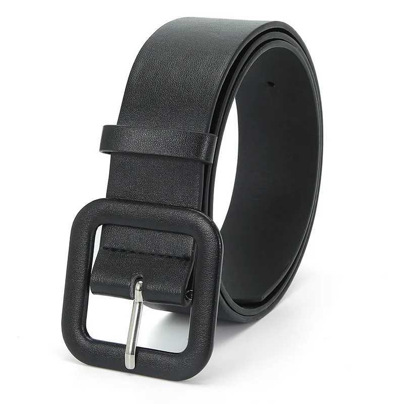 11-color new fashion Korean version of the Lady Belt Square Buckle candy chic style simple and versatile jeans dress beltX240914