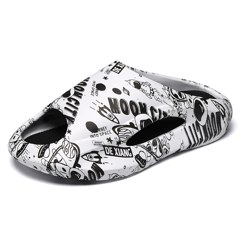 r Shoes Men Slippers Cool Fashion Non-slip EVA Soft Soles Thick Bottom Beach Sandles Couple Slides for Women Flip Flops 2023