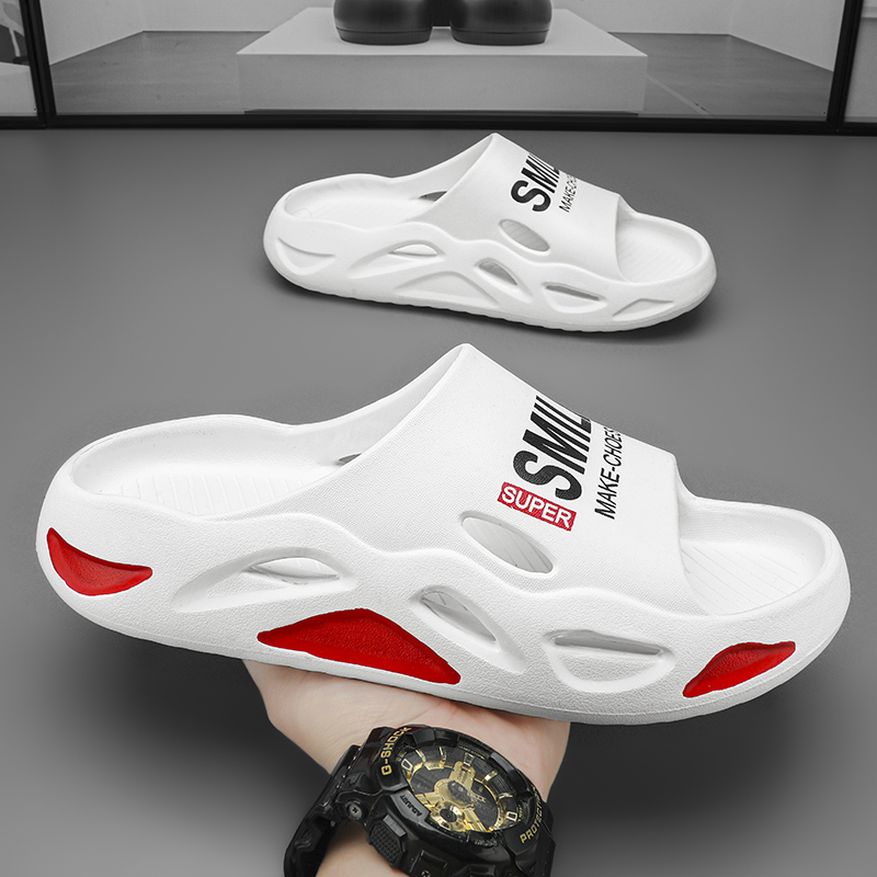 Fashion Men Women Slippers Sides Indoor Outdoor Sandals Beach Casual Shoes Soft Sole Slides Men Flip-flops Bathroom Men Slippers