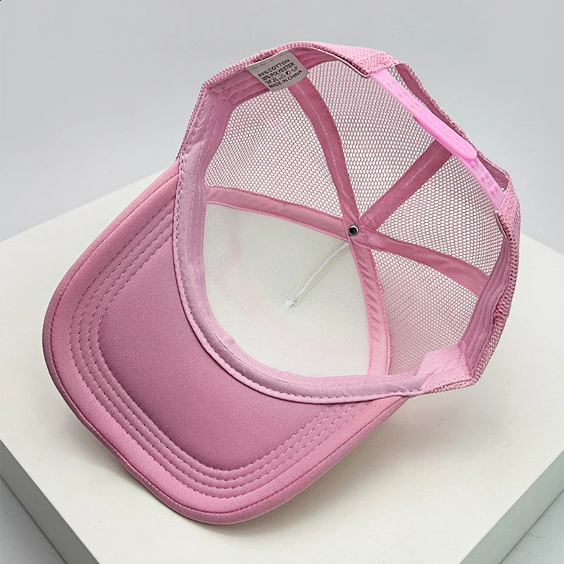 Fashion Men Women Printed Letter Tiger Baseball Caps Breathable Sunshade Versatile Half Mesh Hats Hip Hop Cartoon Trend ins 240906