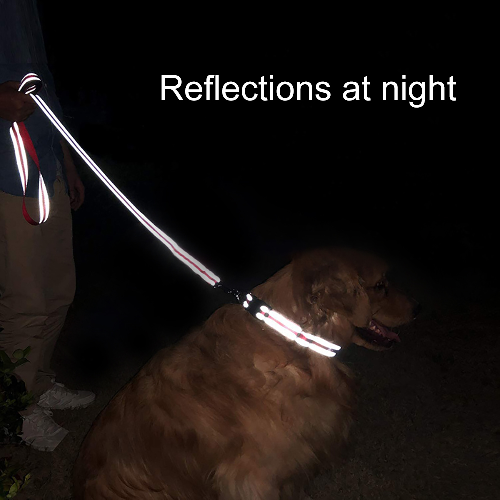 Pet Leash Reflective Rope Medium and Large Dogs Pet Leashes Multi-color Nylon Dog Leash Durable for Outdoor Dog Training Walking