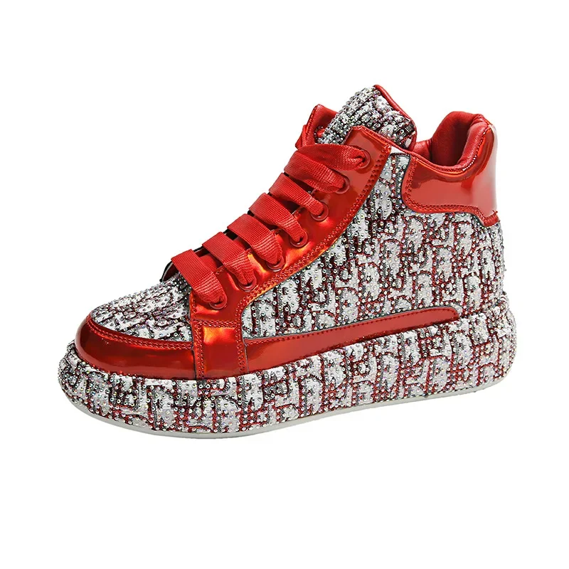 Water Dia Platform Women's Four Seasons New Fashion Print Embroidery Thick Sole Sports Outdoor Casual Shoes 3726